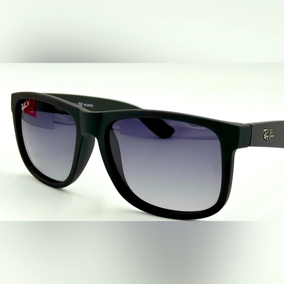 Ray-Ban Men’s Polarized Sunglasses RB4165 54m Black w/ Gradient Grey Lens - Picture 5 of 9